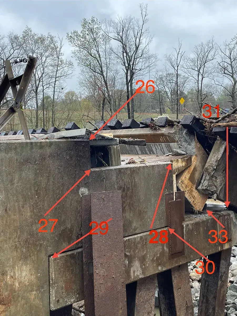 Drawing provided by Field Staff for shot locations